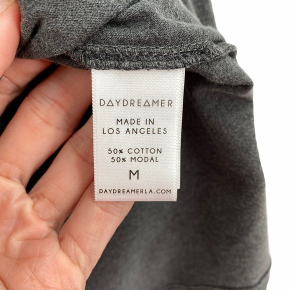 Daydreamer Gray Long Sleeve Tee with Gold Print - Picture 10 of 12